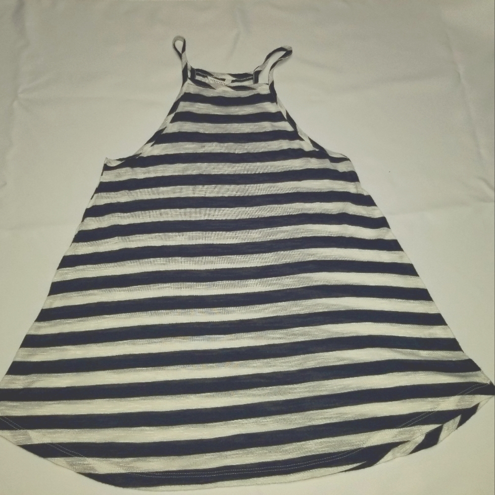 Aeropostale blue and white stripe tank